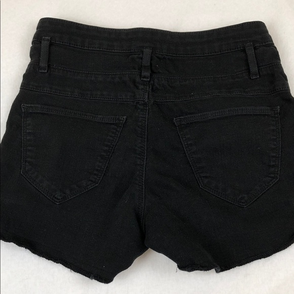 Refuge Black High Waist Women's Shorts Sz 2 (B2) - Picture 5 of 6